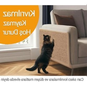 Resim Yapışkanlı Kedi Tırmalama Halısı, Her Yüzeye Uygulanabilir, Kesilebilir Koruyucu Mat 