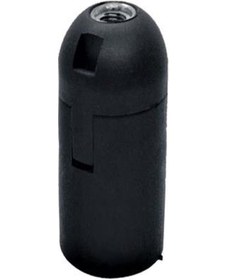 Resim Şahnet E14 İnce Siyah Düz Duy - Avize Duy. Abajur Duy . Masa La N11.219 