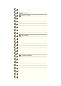 Resim Keskin 2026-8 16 Haftalık Spiralli Cep Ajandası - Lavanta Bej 