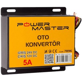 Resim Pm7896 24 Volt 12 Volt Düşürücü 5 Amper Oto Konvertör 