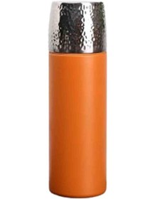 Resim Erkek Su Şişesi Su Şişeleri Spor Salonu Sızdırmaz 480ml Yetişkin Kadınlar İçin Filtreli Suyu Soğuk Tutan Termos Yalıtımlı Şişeler Vakumlu Çay Bardağı 316 Paslanmaz Çelik Hediye Turuncu 480ml 