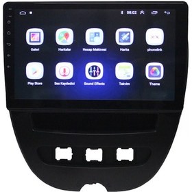 Resim Peugeot 107 / Citroen C1 / Toyota Aygo 2007-2013 10 inç 4-64 GB PRO Android Carplay Multimedya 