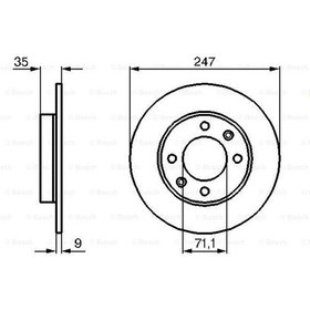 Resim Citroen C4 1.6Hdi 2006-2012 Bosch Arka Disk 2 Adet 