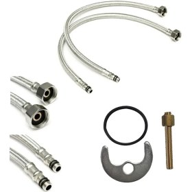 Resim Uzun Kuğu Banyo Lavobo Musluk 5 Yıl Garanti (Çift Su Girişli ) 40 Kartuş 