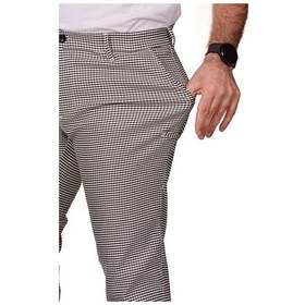 Resim Likralı Pötikare Aşçı Pantolon 
