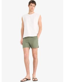 Resim DeFacto Regular Fit File Astarlı Diz Üstü Deniz Şortu E4736AX25HSKH109 