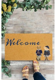 Resim Ayıcık Desenli, Welcome İç Ve Dış Kapı Önü Paspası 