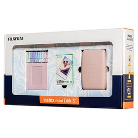 Resim Fujifilm Instax Mini Link 3 Pembe Akıllı Telefon Yazıcısı Bundle Box 
