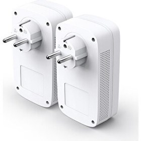 Resim TP-Link TL-PA8033P AV1300 3 Port Gigabit Passthrough Powerline Kit 