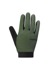 Resim Shimano Explorer Ff Haki Yeşil Uzun Parmak Eldiven Beden S 