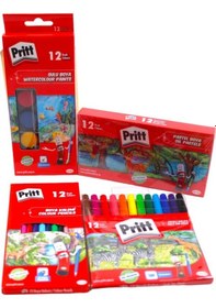 Resim Kırtasiye Ofisi Pritt İlkokul 4 Parça Boya Seti 