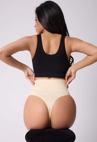 Resim Yüksek Bel String Korse - Ten / L/XL 