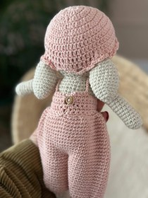 Resim Amigurumi Sevimli Bebek Uyku Arkadaşı Gül Kurusu 