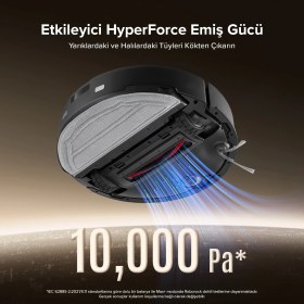 Resim Roborock Q8 Max Pro Plus Akıllı Robot Süpürge - Siyah 