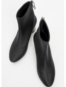 Resim Luvishoes Luvi Shoes Landes Siyah Scuba Kadın Kalın Topuklu Bot Siyah 