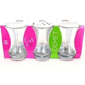 Resim LAV Demet Cam Çay Bardağı 6 Kişilik 135 ml 