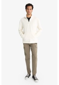 Resim Defacto Regular Fit Beli Bağcıklı Kargo Cepli Jogger Pantolon F4681ax25aukh401 Haki 