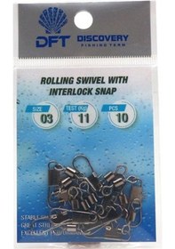 Resim Dft Discovery Siyah Klipsli Fırdöndü No:3 10 Adet 