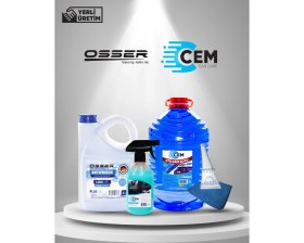 Resim Cem Car Care Ultra Kışlık Oto Bakım Seti 5 Parça Mikro Fiber Bez Hediye 