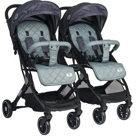 Resim Lorelli Fiorano Kabin Set İkiz Bebek Arabası - Trooper 