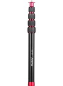 Resim Moveevo Manbily Lr-255 Alüminyum Levha Uzatıcı Çubuk, 33.5-108cm Yükseklik Ayarı, 1/4" Ve 3/8" Vida Bağlantısı, 5kg Yük Kapasitesi Siyah 