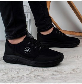 Resim Ghattix 4k Günlük Erkek Spor Ayakkabı Yürüyüş Koşu Siyah Siyah 