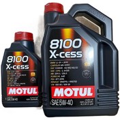 Resim Motul 8100 X-Cess 5W-40 Tam Sentetik Motor Yağı 4L + 1L 