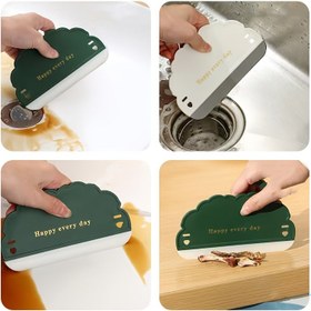 Resim Her Gün Mutlu Ol Tasarımı Bulanık Şekilli Silikon Silecek – Mutfak, Banyo ve Duş Camı için Nazik Temizlik – Kolay Saklama, Plastik Malzeme, Yeşil ve Beyaz Seçenekler, Banyo Alan Tasarrufu 