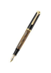 Resim Pelikan Souveran Serisi M400 Kahverengi Tortoise Shell Dolma Kale Siyah 