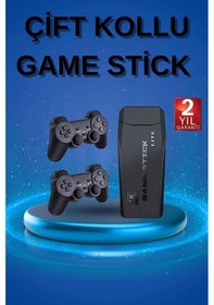 Resim Buğz Retro Oyunlar 4k Game Stick 2.4g Kablosuz Çift Kol 3500 Oyun Atari 