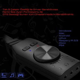 Resim Hadron HD2222 Ses USB Çevirici Virtual 7.1 Kanal Hadron 