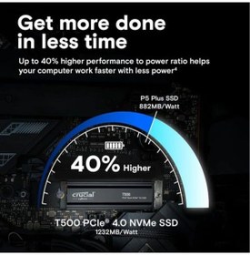 Resim Crucial Crucial T500 4TB PCIe Gen4 NVMe M.2 SSD soğutuculu CT4000T500SSD5 (7000-6900 MBs) 
