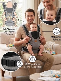 Resim Babymol Quatros Kanguru - Gri - Gri / Standart 