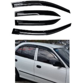 Resim Hyundai Accent Yumurta Kasa 95-00 Mugen Cam Rüzgarlığı Seti 4'Lü 