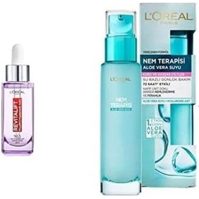 Resim %1.5 Saf Hyaluronik Asit Kırışıklık Karşıtı Serum&nem Terapisi Aloe Suyu Kuru Hassas Cilt Set 
