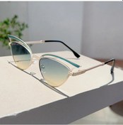 Resim Kammpt Delikli Kedi Göz Güneş Gözlüğü 2024 Trendy Tasarım Rahat Açıkgriother62 Gri 