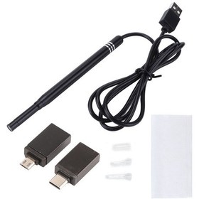 Resim Aubyhe An108 5.5mm Görünümlü Endoskop Kamera - Yüksek Kaliteli Görüntü, Led Işık, Taşınabilir, 3'ü Bir Arada Fonksiyonlu Kulak Bakımı Aleti 