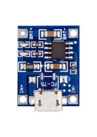 Resim TP4056 1A Lithium Batarya Şarj Micro USB Modülü 