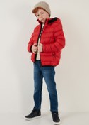 Resim Lela Peluş Astarlı Kapüşonlu Slim Fit Şişme Mont Unisex Çocuk Mont 5764516 