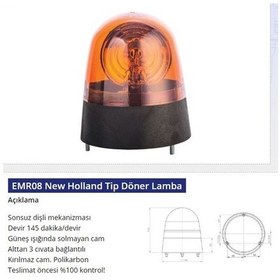 Resim 12v Döner Lamba New Holland Tip 