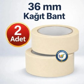 Resim Nistabolje 2 Adet Kağıt Bant 36 mm Maskeleme Bandı Boya Bandı 