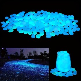 Resim 100 adet Karanlıkta Parlayan Reçine Çakıl - DIY El Sanatları, Bahçe Yürüyüş Yolları, Akvaryumlar ve Düğünler için Miniatur Taşlar, Dış Mekan ve İç Mekan Kullanımı için Luminous Dekoratif Taşlar, Akvaryum Dekorasyonları | Dekoratif Taşlar | Reçine Karanlıkta Parlayan Taşlar, El Sanatları için Çakıl 