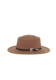 Resim Berellini Kaşe Kaşmir - Unisex Geniş Fotör Taba Bej 