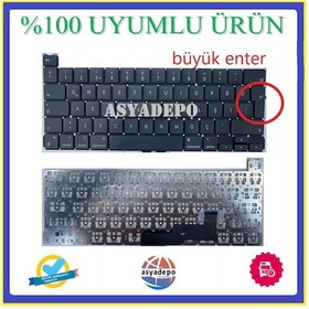 Resim Macbook Pro Uyumlu 13 M1 A2238 Klavye Tr Büyük Enter 