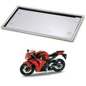 Resim Point 2 Adet Krom Motosiklet Plakalık 25x16cm 