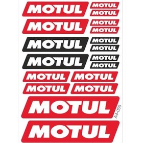 Resim Sevenkardeşler Motul A4 Sticker 060 Tek Paket Çoklu Sticker 