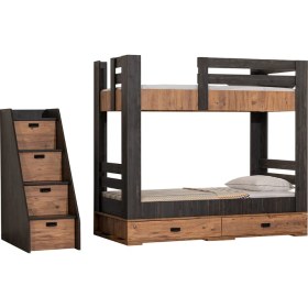 Resim Setay Açelya Ayrılabilir Ranza - Antrasit + 2 Adet Comfort Yatak 
