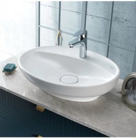 Resim Turkuaz Seramik Cerastyle Lal C Serisi 60 x 45.5 CM Tezgah Üstü Lavabo 