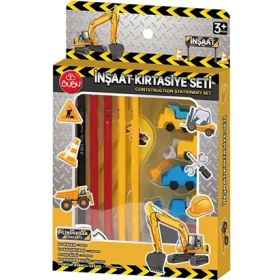 Resim 4 Adet Bu Bu Kırtasiye Seti Inşaat 