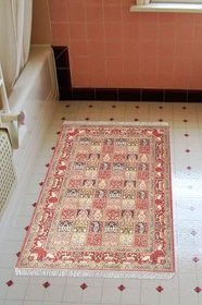 Resim Eko Trend Djt Banyo Paspası Yıkanabilir Kaymaz Taban M12343 Persian M12343-Trend-Banyo, Bordo, 50 x 80 